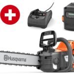 Husqvarna Akku-Motorsäge 240i mit Akku B140 und Ladegerät C80