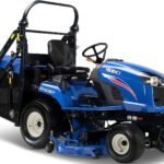 Iseki Diesel-Rasentraktor mit Aufnahme, Hochentleerung SXG 327 mit SCMB54 und SBC650