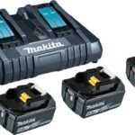 Makita Akku Power Source Kit Li 18,0V mit 3 x Akku 5 Ah und Doppelladegerät