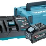 Makita Akku Power Source Kit Li 40V 5 Ah im MAKPAC Größe 3 2 x Akku BL4050F, 5 Ah und 1 x Doppel-Schnellladegerät DC40RB